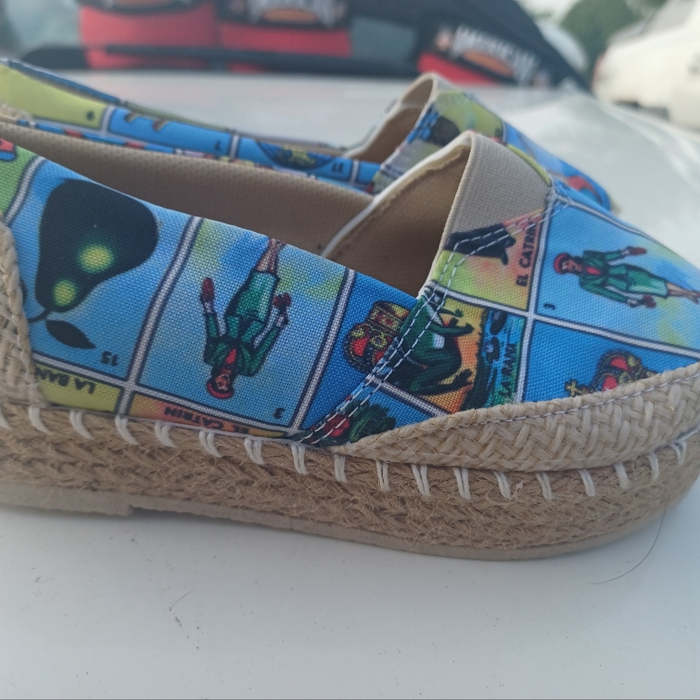 Mexican Loteria slip on shoes authentic Mexican shoes kids sizes various